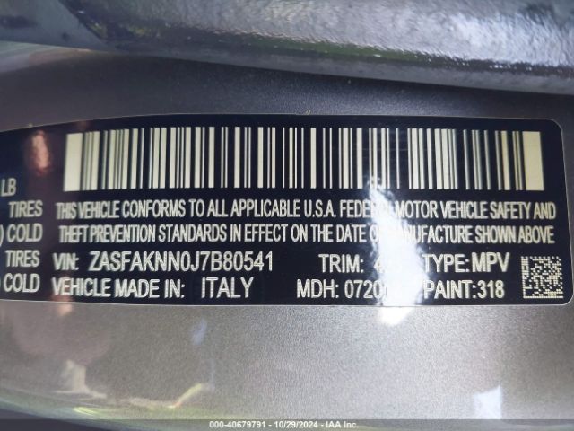 ZASFAKNN0J7B80541 Alfa Romeo Stelvio Ti Sport Awd