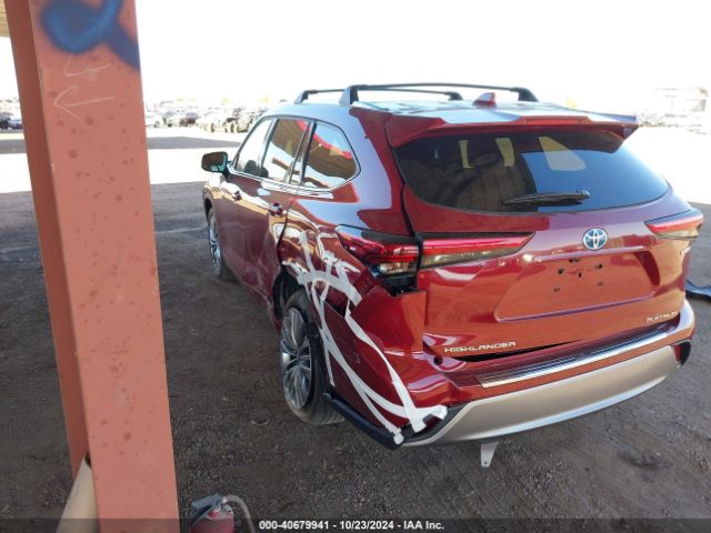 5TDFARAH5MS006735 Toyota Highlander Hybrid Platinum