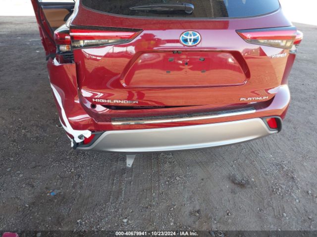 5TDFARAH5MS006735 Toyota Highlander Hybrid Platinum