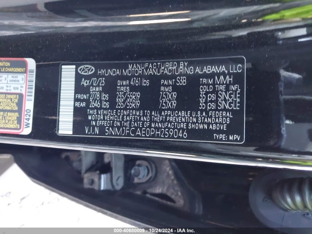 Hyundai TUCSON SEL 2023 5NMJFCAE0PH259046 Image 9