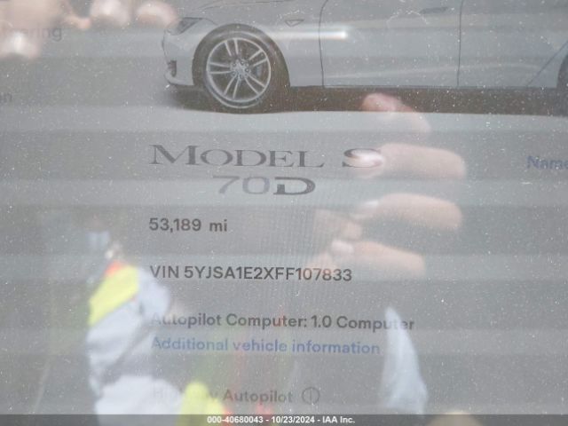 5YJSA1E2XFF107833 Tesla Model S 70d/85d/p85d