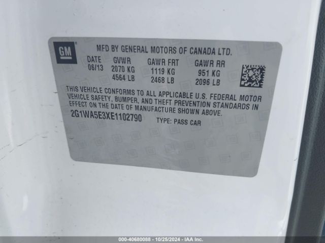 2G1WA5E3XE1102790 Chevrolet Impala Limited Ls
