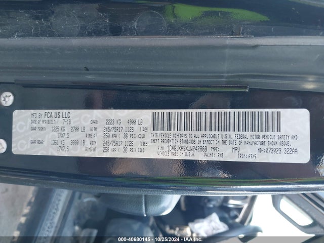1C4GJXAGXJW242888 Jeep Wrangler Sport S 4x4