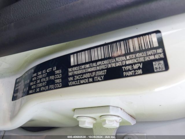 ZACCJABB1JPJ59827 Jeep Renegade Latitude Fwd