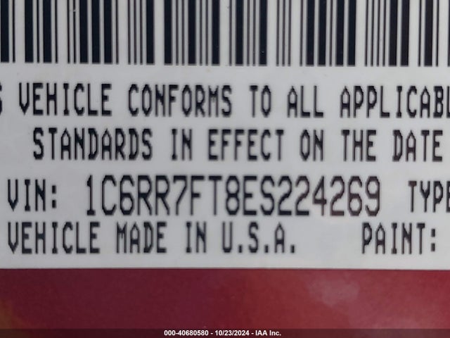 1C6RR7FT8ES224269 RAM 1500 Express