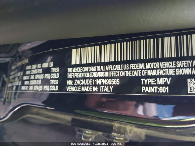 ZACNJDE11NPN99565 Jeep Renegade Altitude 4x4