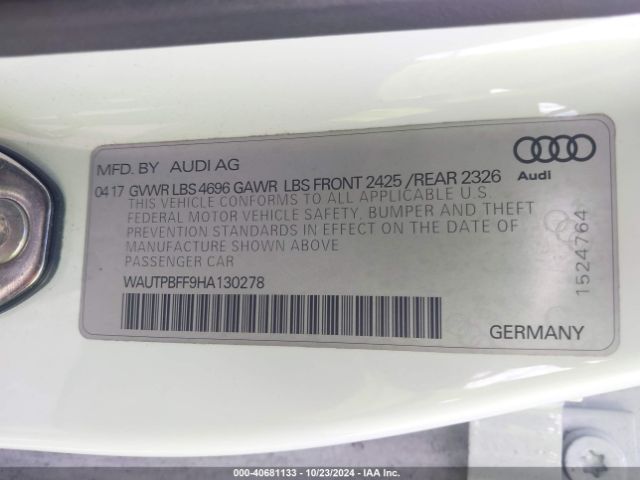 WAUTPBFF9HA130278 Audi A3 E-tron 1.4t Premium