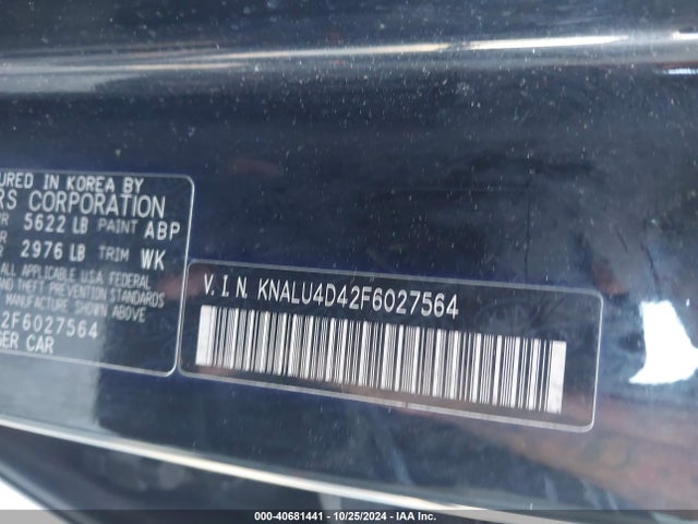 KIA K900 Premium 2015 KNALU4D42F6027564 Image 9