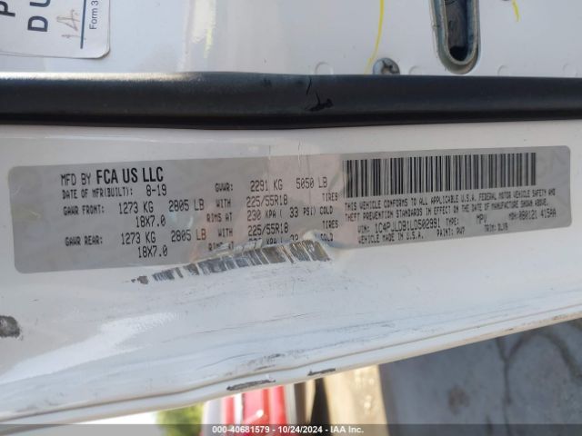 1C4PJLDB1LD502991 Jeep Cherokee Limited Fwd