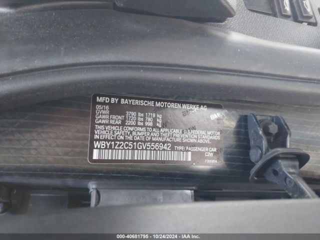 WBY1Z2C51GV556942 BMW I3