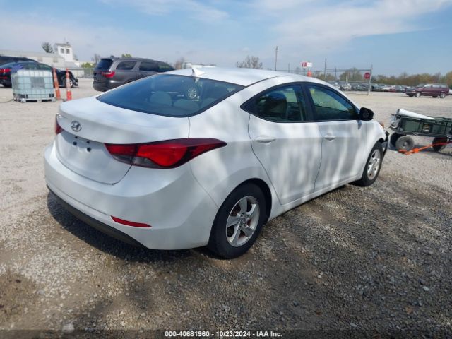 5NPDH4AE0FH578901 Hyundai ELANTRA SE