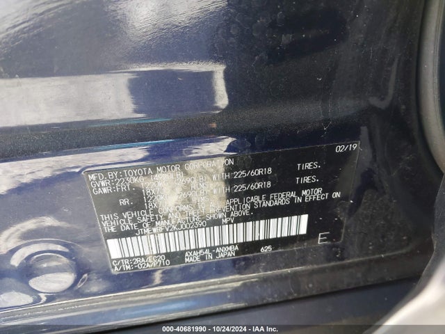 JTMEWRFV2KJ002390 Toyota Rav4 Hybrid Xse