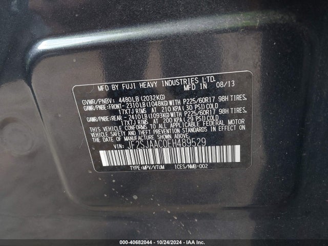 JF2SJAAC0EH489529 Subaru Forester 2.5i