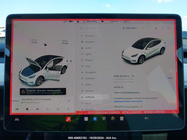 2021 TESLA MODEL Y 5YJYGDEE8MF299609 Photo 6