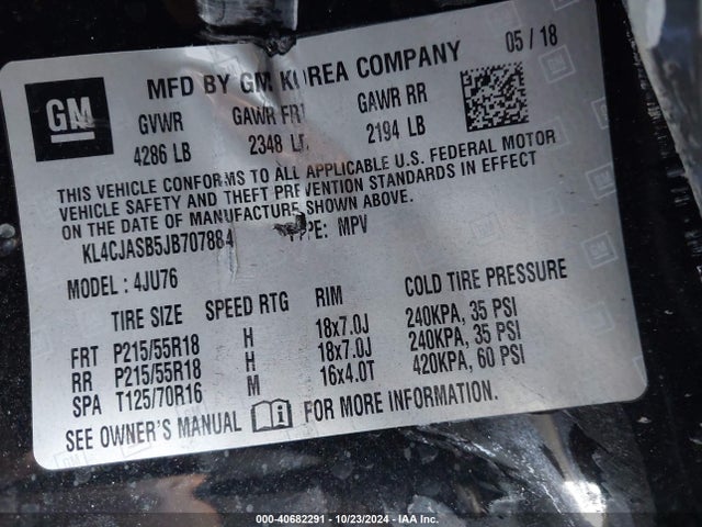 Buick Encore Preferred 2018 KL4CJASB5JB707884 Image 9