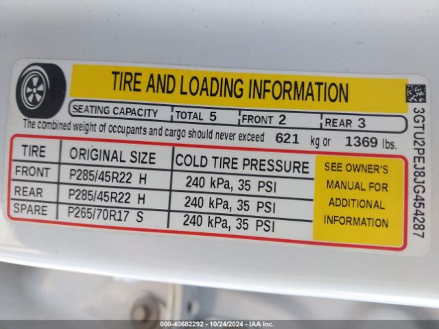 3GTU2PEJ8JG454287 GMC Sierra 1500 Denali