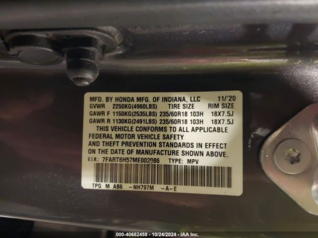 7FART6H57ME002986 Honda Cr-v Hybrid Ex