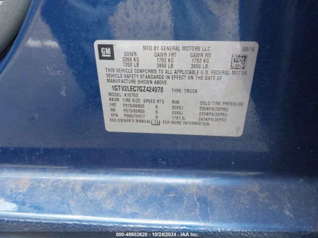 1GTV2LEC7GZ424978 GMC SIERRA 1500