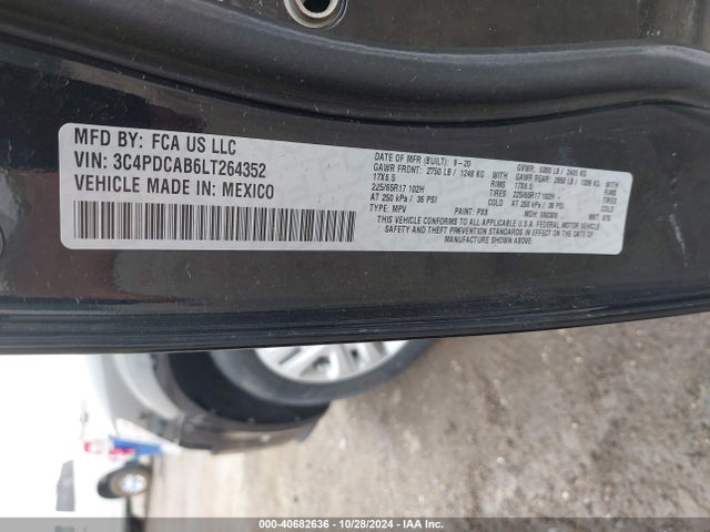 Dodge Journey Se Value 2020 3C4PDCAB6LT264352 Image 9
