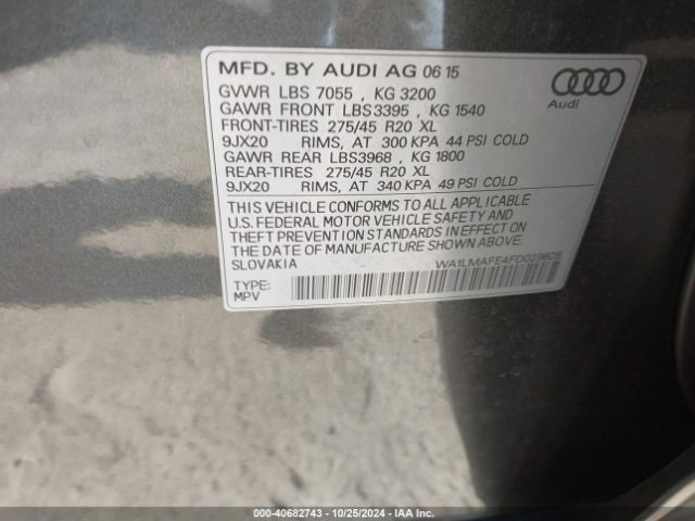 WA1LMAFE4FD029605 Audi Q7 3.0 Tdi Premium