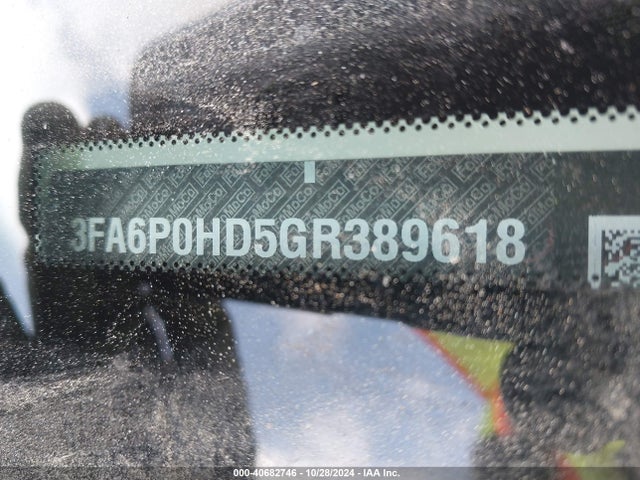 Ford FUSION SE 2016 3FA6P0HD5GR389618 Image 9