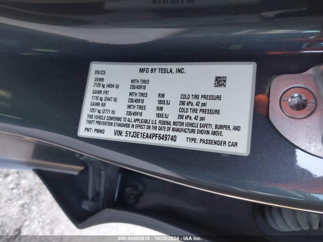 2023 TESLA MODEL 3 5YJ3E1EA4PF649740 Photo 8