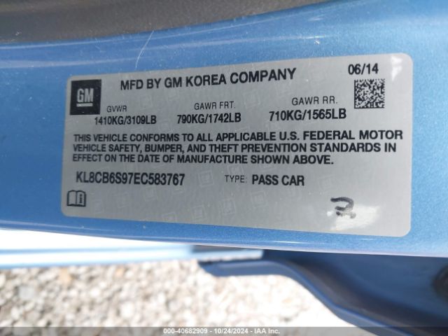 KL8CB6S97EC583767 Chevrolet Spark Ls Auto