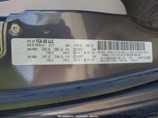 2C4RDGCG2HR711035 Dodge Grand Caravan Sxt