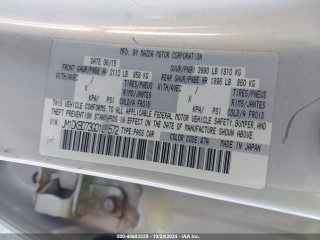 JM1DKBD73G0104572 Mazda Cx-3 Grand Touring