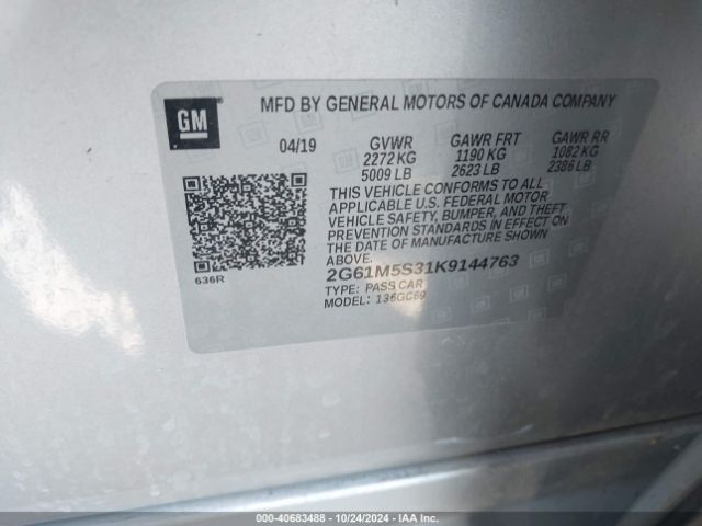2G61M5S31K9144763 Cadillac XTS LUXURY