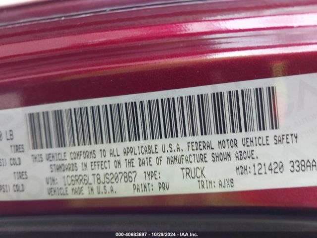 1C6RR6LT8JS207867 RAM 1500