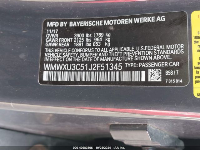 WMWXU3C51J2F51345 Mini Hardtop Cooper S