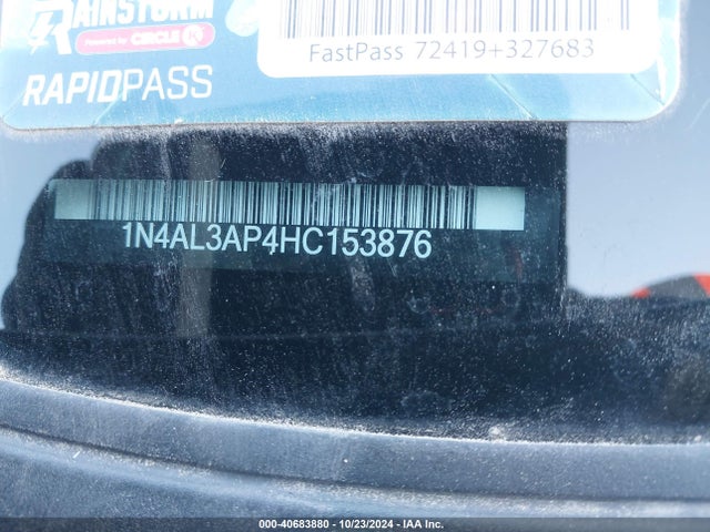 Nissan Altima 2.5 Sr 2017 1N4AL3AP4HC153876 Image 9