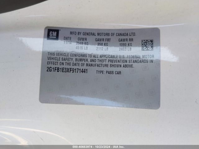 2G1FB1E3XF9171441 Chevrolet Camaro 2ls