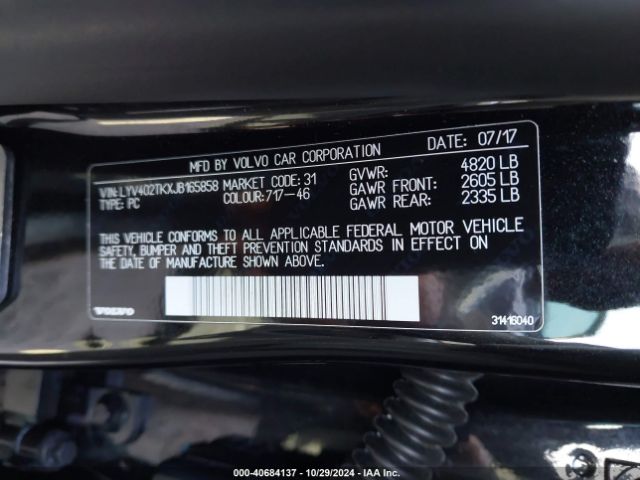 LYV402TKXJB165858 Volvo S60 Inscription T5