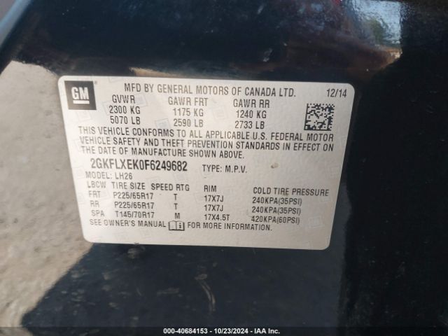 2GKFLXEK0F6249682 GMC Terrain Slt-1