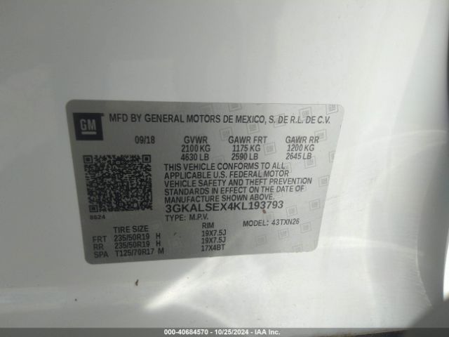 3GKALSEX4KL193793 GMC Terrain Denali