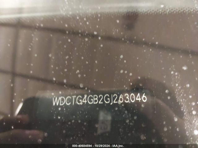 WDCTG4GB2GJ263046 Mercedes-Benz Gla 250 4matic