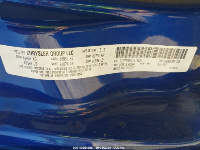 2012 FIAT 500 3C3CFFBR7CT113837 Photo 8
