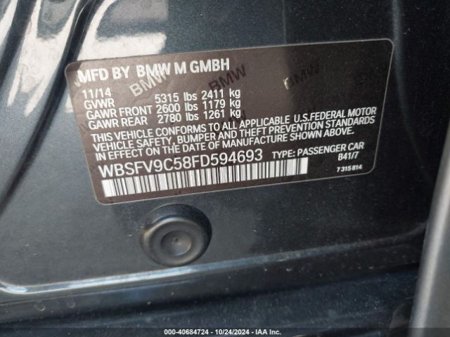 WBSFV9C58FD594693 BMW M5