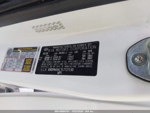 KIA Sportage Lx 2020 KNDPM3AC7L7727130 Image 9