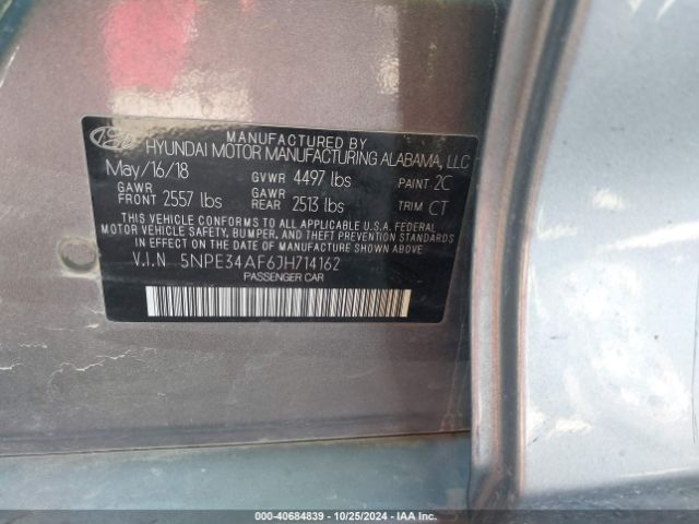 5NPE34AF6JH714162 Hyundai Sonata Sport+