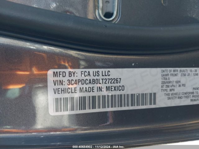 3C4PDCAB0LT272267 Dodge Journey Se Value