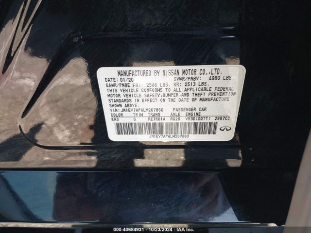 JN1EV7AP4LM207860 Infiniti Q50 LUXE