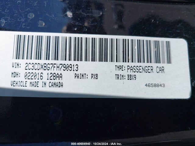 Dodge Charger Se 2015 2C3CDXBG7FH790913 Image 9