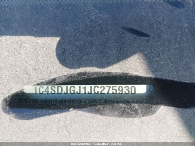 1C4SDJGJ1JC275930 Dodge Durango Srt Awd