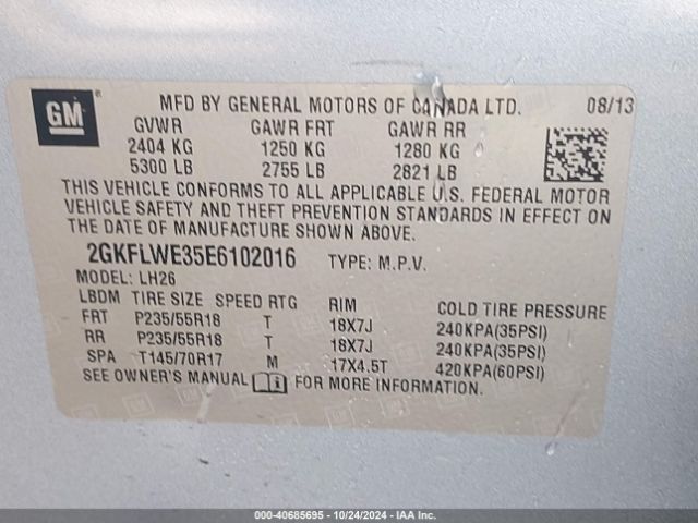 2GKFLWE35E6102016 GMC Terrain Sle-2