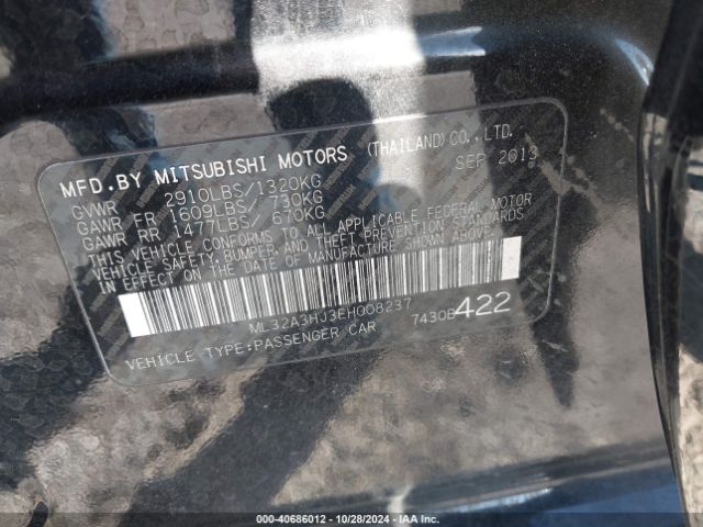 2014 MITSUBISHI MIRAGE ML32A3HJ3EH008237 Photo 8