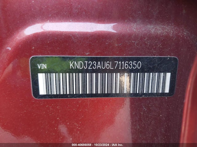 KIA SOUL LX 2020 KNDJ23AU6L7116350 Image 9