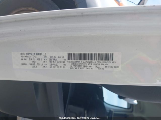 3C6TRVBG7EE126498 RAM Promaster 1500